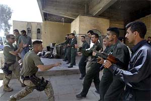 Los Angeles Police Department officers demonstrate tactics during a joint exercise session 