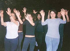 Some of the members of Omma Studio in Crete, Greece, who took lessons in bhangra from the Chandigarh-based choreographer Avtar Singh Chana.
