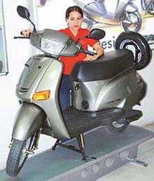 Honda Eterno, geared scooter, was launched in Chandigarh