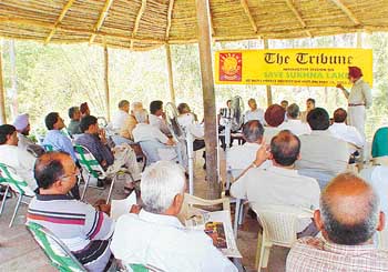 A view of the interactive session on "Save Sukhna Lake"
