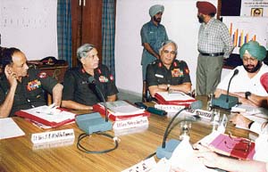 Capt Amarinder Singh, Chief Minister, Punjab, addresses a civil-military liaison conference in Chandigarh