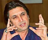 Actor Mangal Dhillon addresses a press conference in Chandigarh on Friday. 