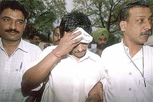 Chennei-based Charted Accountant A. Krishna Murthy being produced at the Patiala House Court