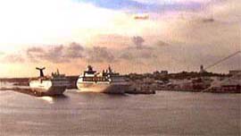 The harbour at Nassau