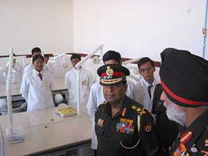 Chief of the Army Staff Gen. N.C. Vij visits the Army College of Dental Science