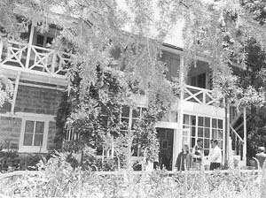 A view of the Roerich Art Gallery at Naggar near Kulu