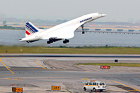 The last Air France Concorde flight takes off