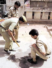 The site of the crime.