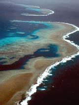 Australia's Great Barrier Reef is seen in this undated aerial file photograph