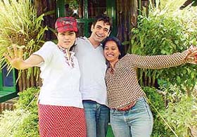 Meghna Tewari, Dilip Shankar and Tilottama Shome at Durga Das Foundation�s summer workshop in Chandigarh