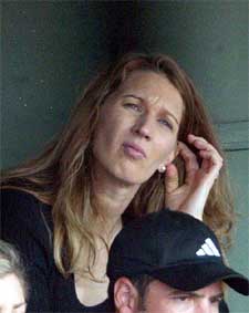 US tennis star Andre Agassi's wife and former tennis super-star Steffi Graf