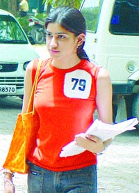 A bewildered student on the DU campus