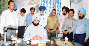Nine employees of the Punjab Water and Sewerage Supply Board who have been charged with siphoning off Rs 4.5 crore
