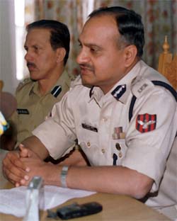 The IGP Kashmir, Mr K. Rajendra Kumar, announces the holding of the sixth Mushtaq Memorial Football Tournament