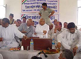 Haryana Pradesh Congress Committee meeting being held at Kurukshetra