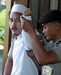 Imam Samudra, a key suspect in last year's Bali bomb blasts
