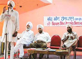 Mr Kirpal Singh Grewal, president, PPC Kisan Cell, addresses a function