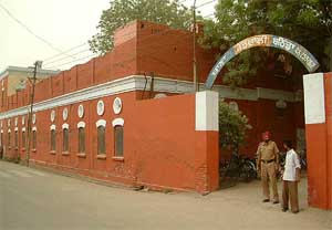 A view of the City Kotwali, Bathinda, on Tuesday, which was declared unsafe a few years ago