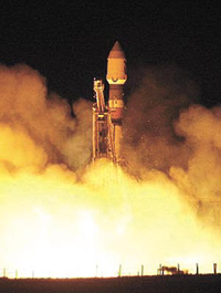 The launch of Mars Express.