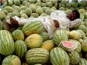 A rest before the rush of customers