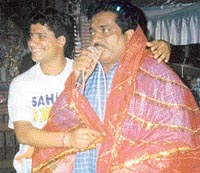 Noted singer Tilak Raj being honoured at the Nepalese annual congregation