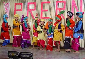 Children perform during a cultural programme in Ambala