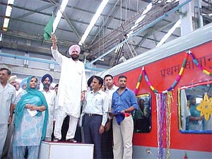 MP Balbir Singh flags off a state-of-art high-tech coach