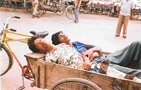 Two of the migrant labourers who were drugged and looted on the Amarpalli Express