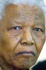 Former South African President Nelson Mandela