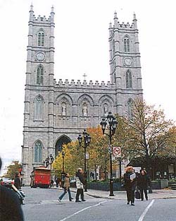 The Basilica Notre Dame in Old Montreal