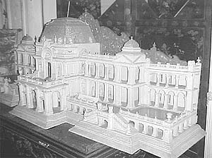 A model of the Palace of Versailles which was brought from France by the Maharaja of Kapurthala