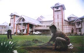 Preparation are in full flow at Hotel Peter Hoff in Shimla where the Congress �manthan shivir� is scheduled to be held from July 7