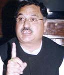 Former Health Minister J.P. Nadda addresses a Press conference in Shimla