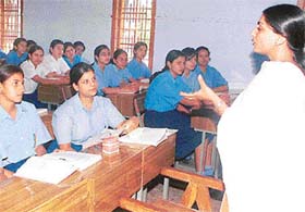 An extra class in progress at a government school