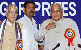 Prime Minister Atal Bihari Vajpayee with HRD and Science and Technology Minister