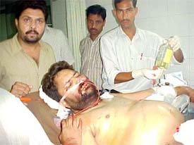 Former vice-president of the Youth Congress Nirdosh Dhand under treatment at DMC Hospita