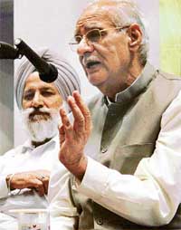 Mr Kuldip Nayyar, Rajya Sabha Member and a veteran journalist