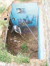 One man was killed after a roof collapsed in Ambala on Monday