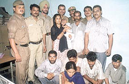 A five-month-old baby rescued from his kidnappers by the North-East district police.