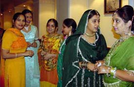 Members of Niharika Ladies Club at "Teej Queen" festival