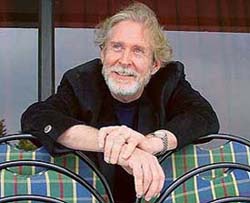 Actor Tom Alter strikes a nostalgic pose in Chandigarh on Wednesday.