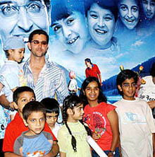Bollywood star Hrithik Roshan poses for a photograph