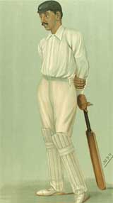 A handout image released on Monday shows a portrait of Ranjitsinhji