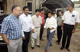 The BCCI selection committee  members assemble at a Mumbai hotel 