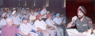 Ex-servicemen and Col S.S.Nanda ,Officiating Station Commander