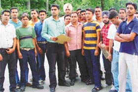 Friends of Sikander Deol, who was allegedly beaten up by staff of a Sector 35-based hotel