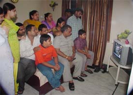 Family members of pilgrims from Ludhiana at Kumbh Mela, Nashik, wait for the news of their relatives