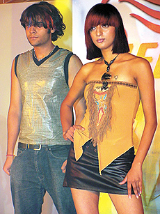 Models at a show during the launch of a new range of hair care products by Wella in the Capital on Thursday.