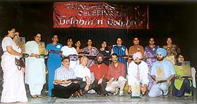 Principals and teachers of various schools, who were honoured at a Teachers� Day function at MCM DAV College for Women in Chandigarh on Sunday.