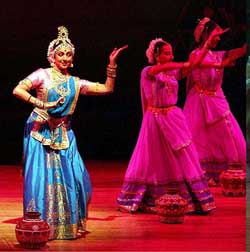 Actress and recently appointed Member of Rajya Sabha Hema Malini performs at a function organised by the American Association of Physicians of Indian Origin Charitable Foundation